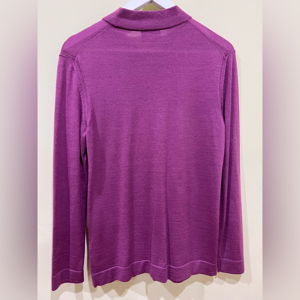 -SOLD- Missoni Purple Knit Tie-Neck Cardigan - Picture 2 of 6
